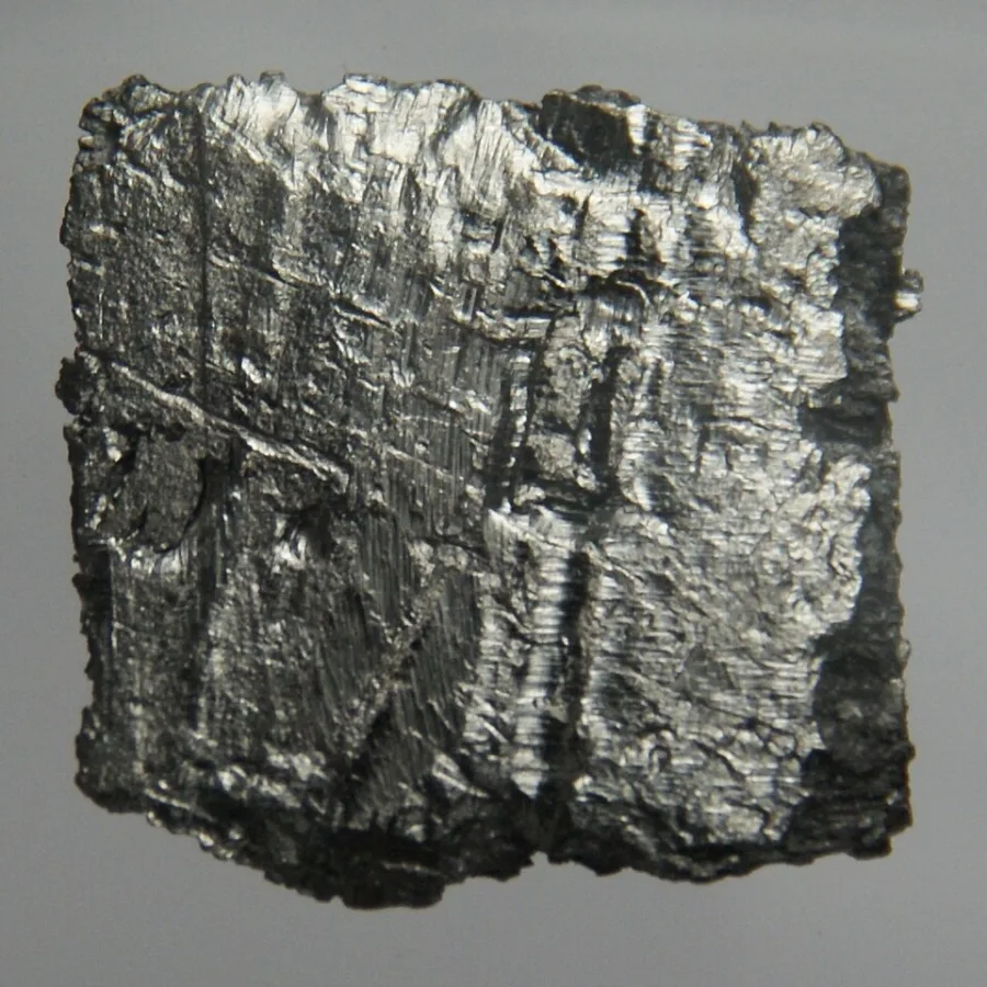 Erbium sample. Appearance can vary with surface and storage conditions.
