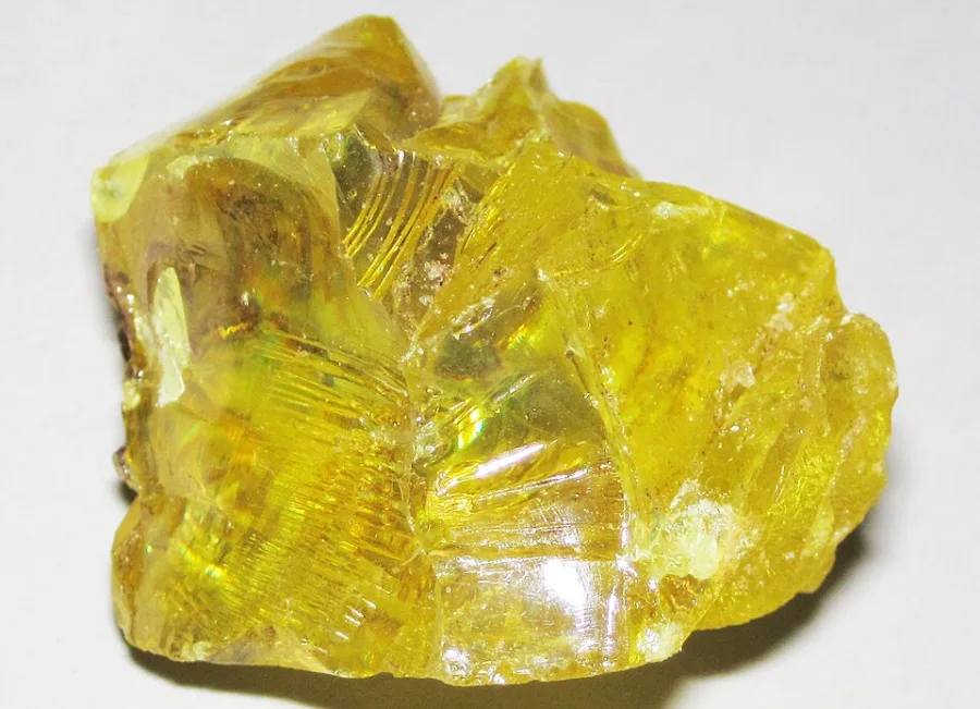 Sulfur sample. Appearance can vary with surface and storage conditions.