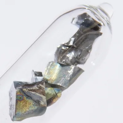 Vanadium with oxide layer. Appearance depends on surface and storage conditions.